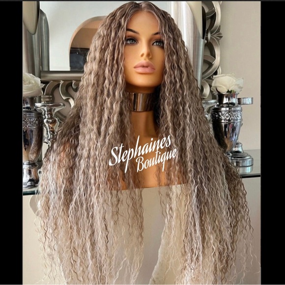 Human Hair Blended Lace Front Wig main image 7